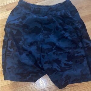Black and Blue Camouflage Shorts